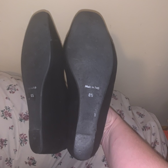 Aquatalia by Marvin K Sacchetto Slip On Wedge Size 8.5 Suede Leather Cap Toe - Picture 7 of 8